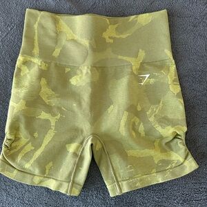 Gymshark Camo Olive Women's Athletic Shorts